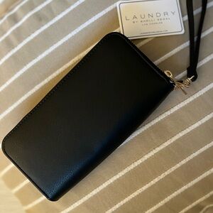 Laundry by Shelli Segal Elegant Black Wristlet Wallet